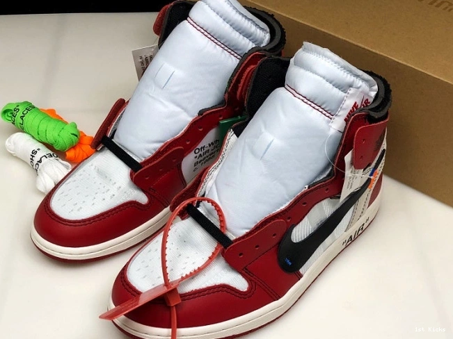 The Chicago Jordan Off-White AA3834-101 Ten Air 1 Retro 0721
